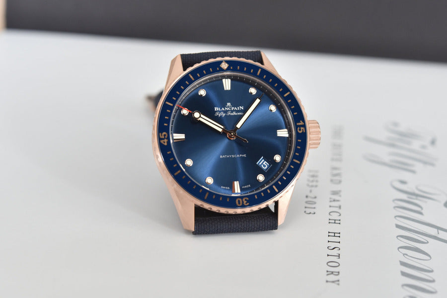 Blancpain Fifty Fathoms Sedna Gold Fabric (5000-36S40-O52A)