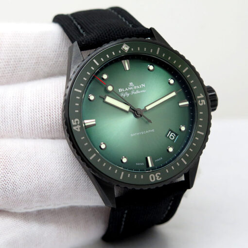 Blancpain Fifty Fathoms Sunburst Green Ceramic (5000-0153-B52A)