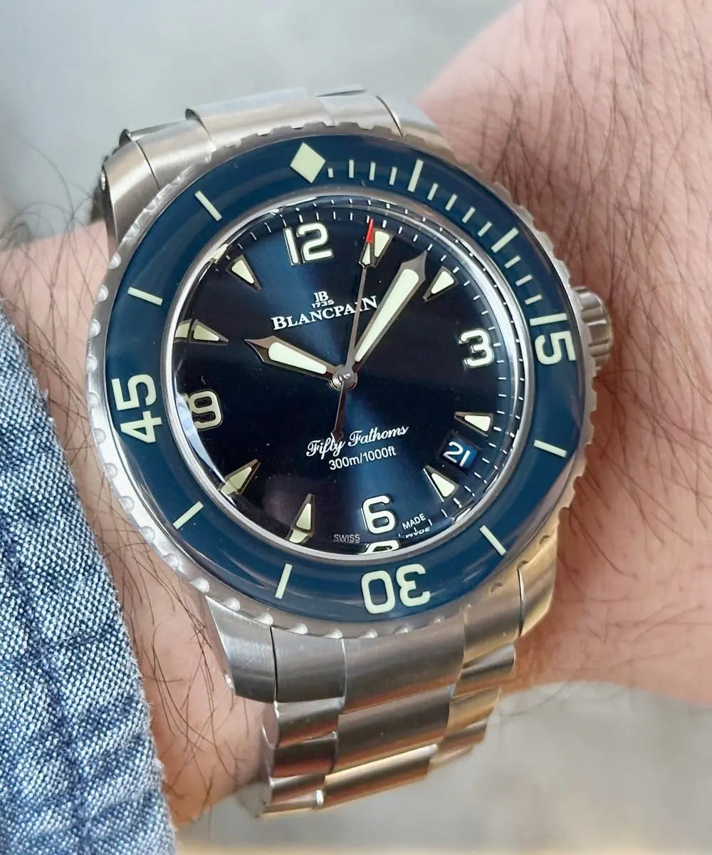 Blancpain Fifty Fathoms Automatique Titanium 42.3 mm Blue Dial (5010-12B40-98S)
