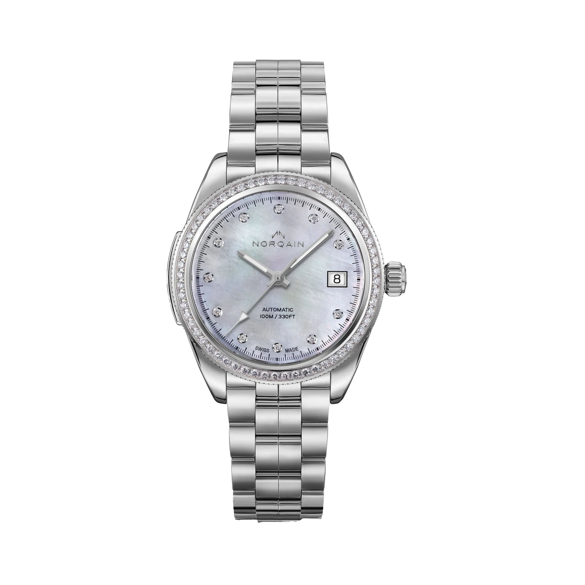 NORQAIN Adventure Sport 37mm Mother of Pearl Dial N1800.08S10.W01.S02