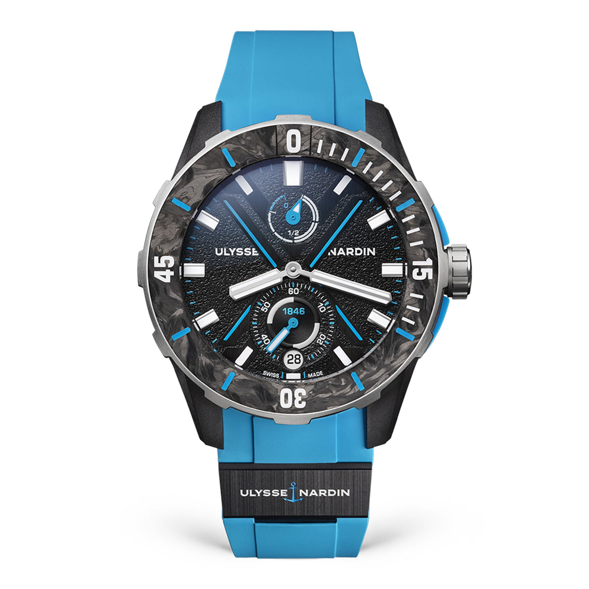 Ulysse Nardin Diver Net Azure 44mm Black (1183-170-2B/3A)