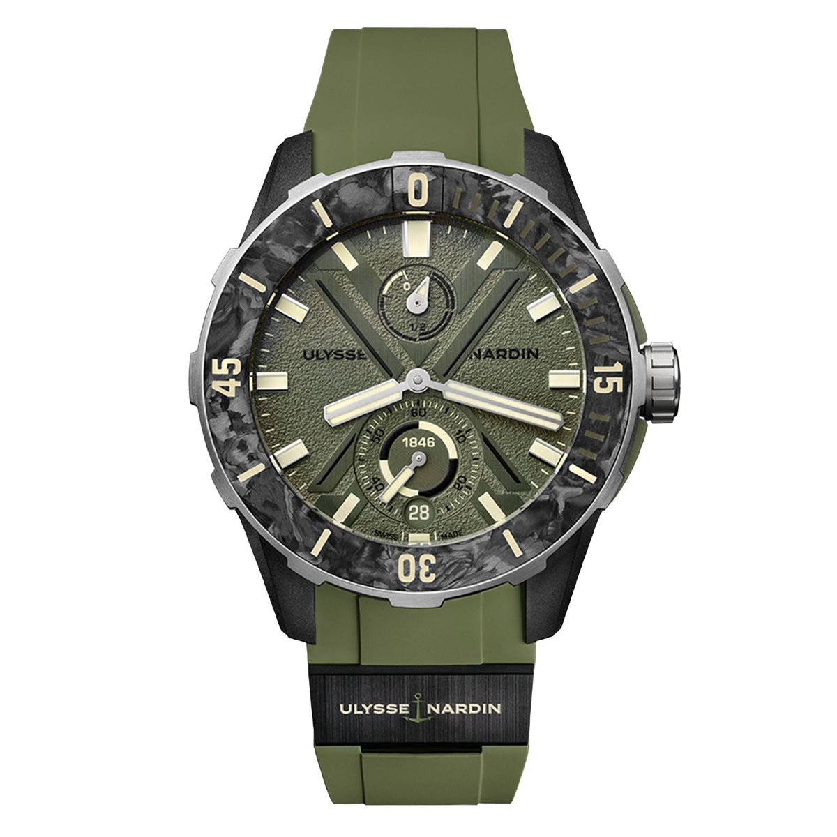 Ulysse Nardin Diver Net Ops 44mm Green (1183-170-8A/3A)