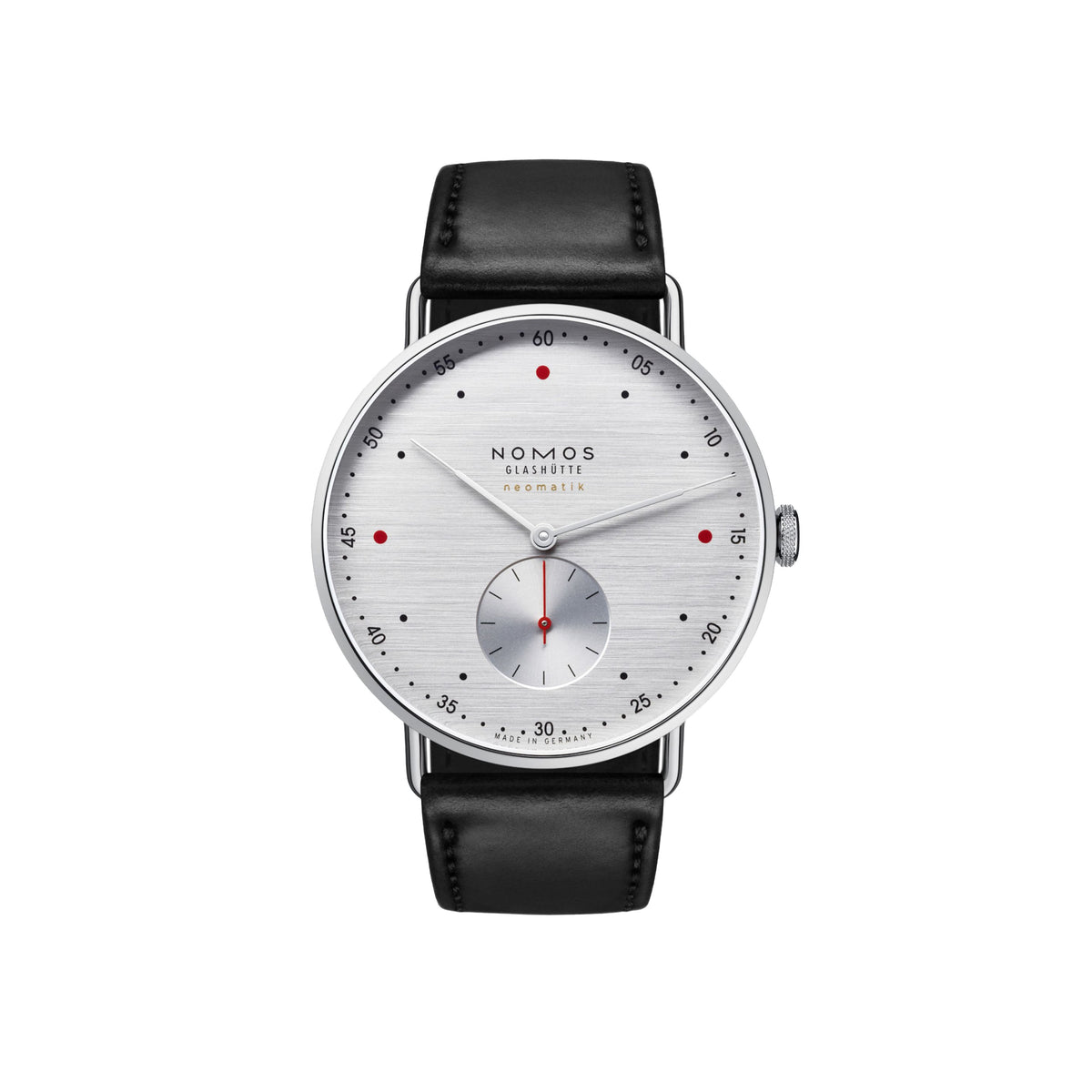 Nomos Glashütte Metro Neomatik Silvercut 39mm Silver Dial 1114