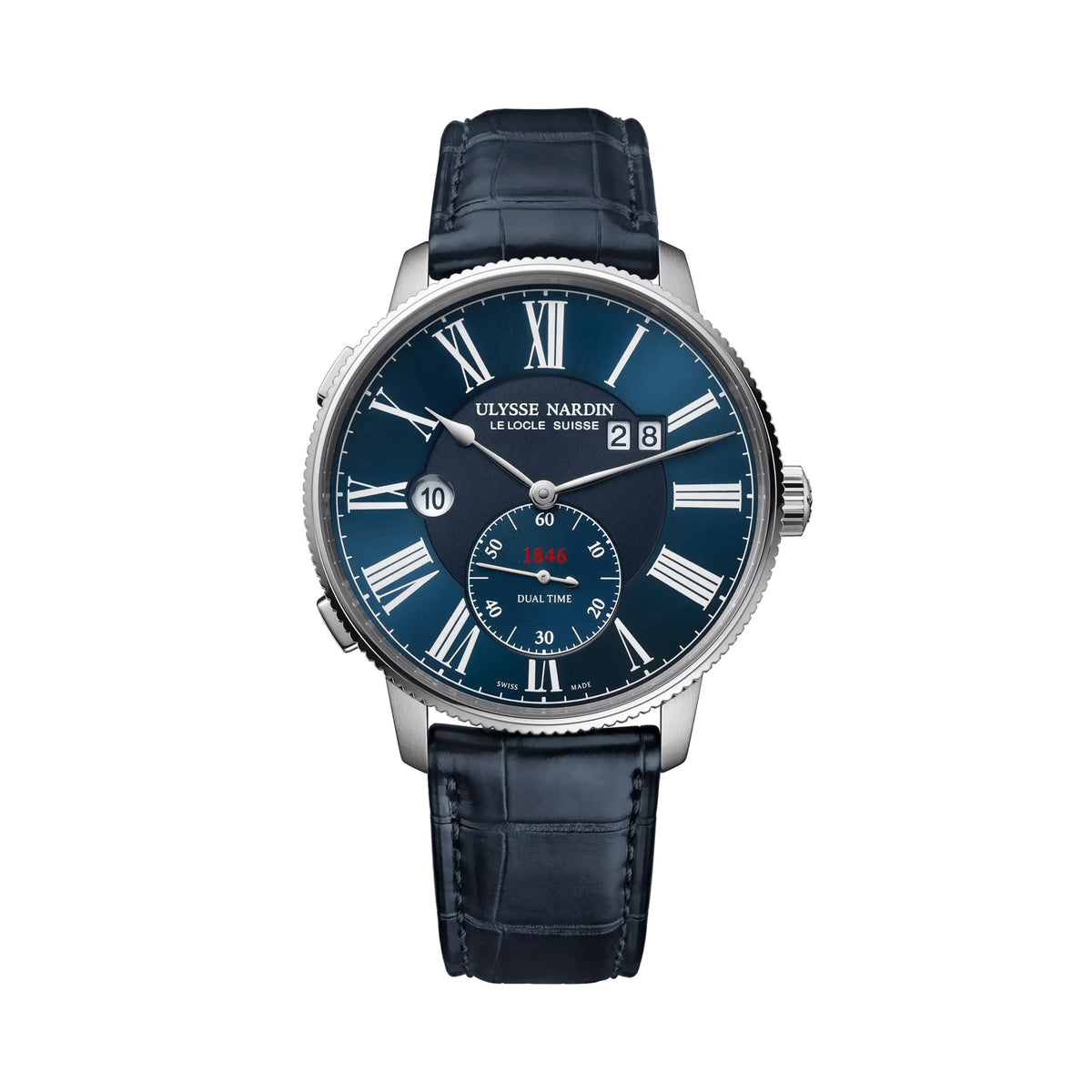 Ulysse Nardin Marine Torpilleur Dual Time 44mm Blue (3343-320-3A/1A)