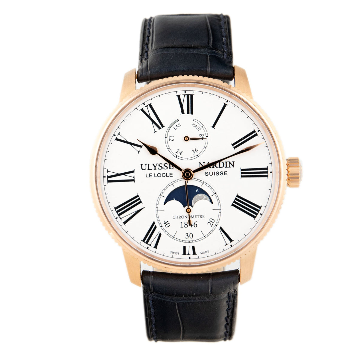 Ulysse Nardin Marine Torpilleur Moonphase 42mm White (1192-310-0A/1A)