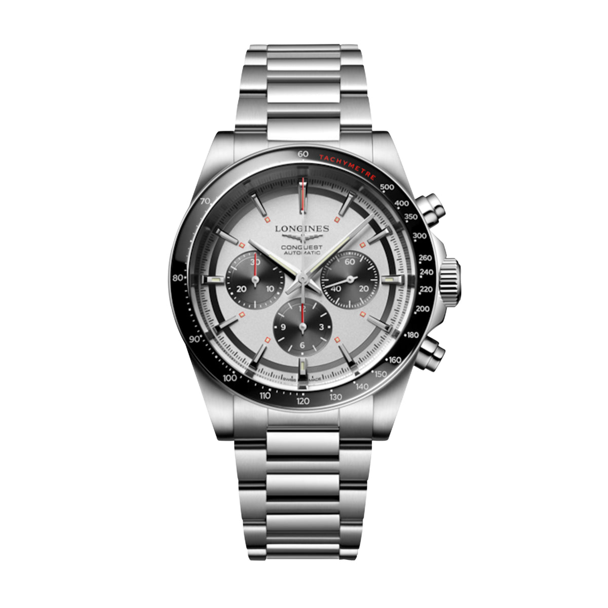 Longines Conquest Chronograph 42mm Silver Dial L3.835.4.72.6