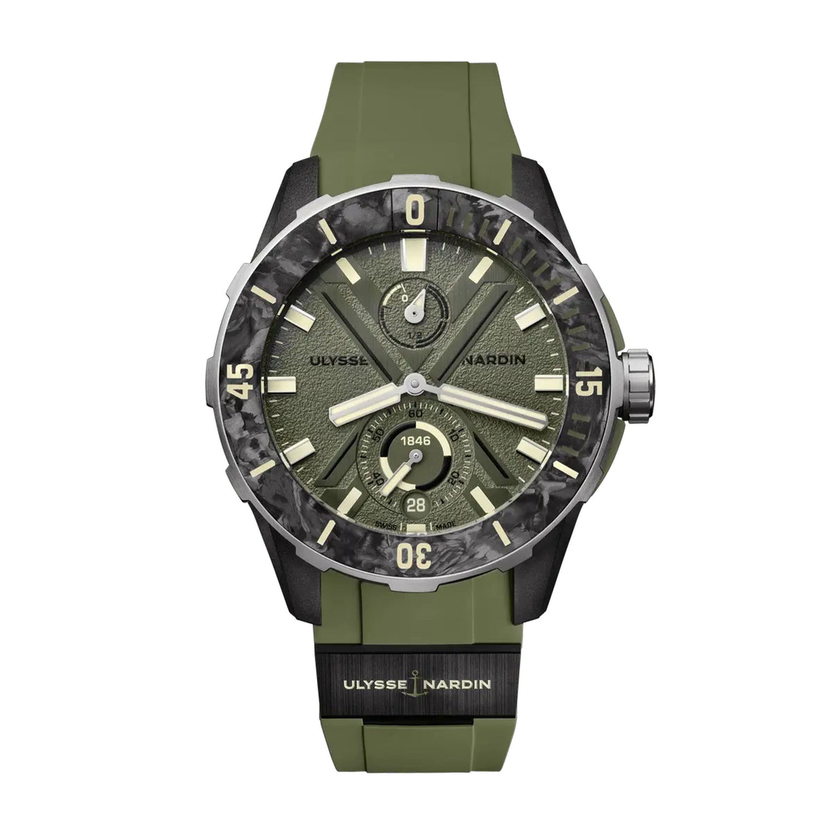 Ulysse Nardin Diver Net Ops 44mm Green (1183-170-8A/3B)