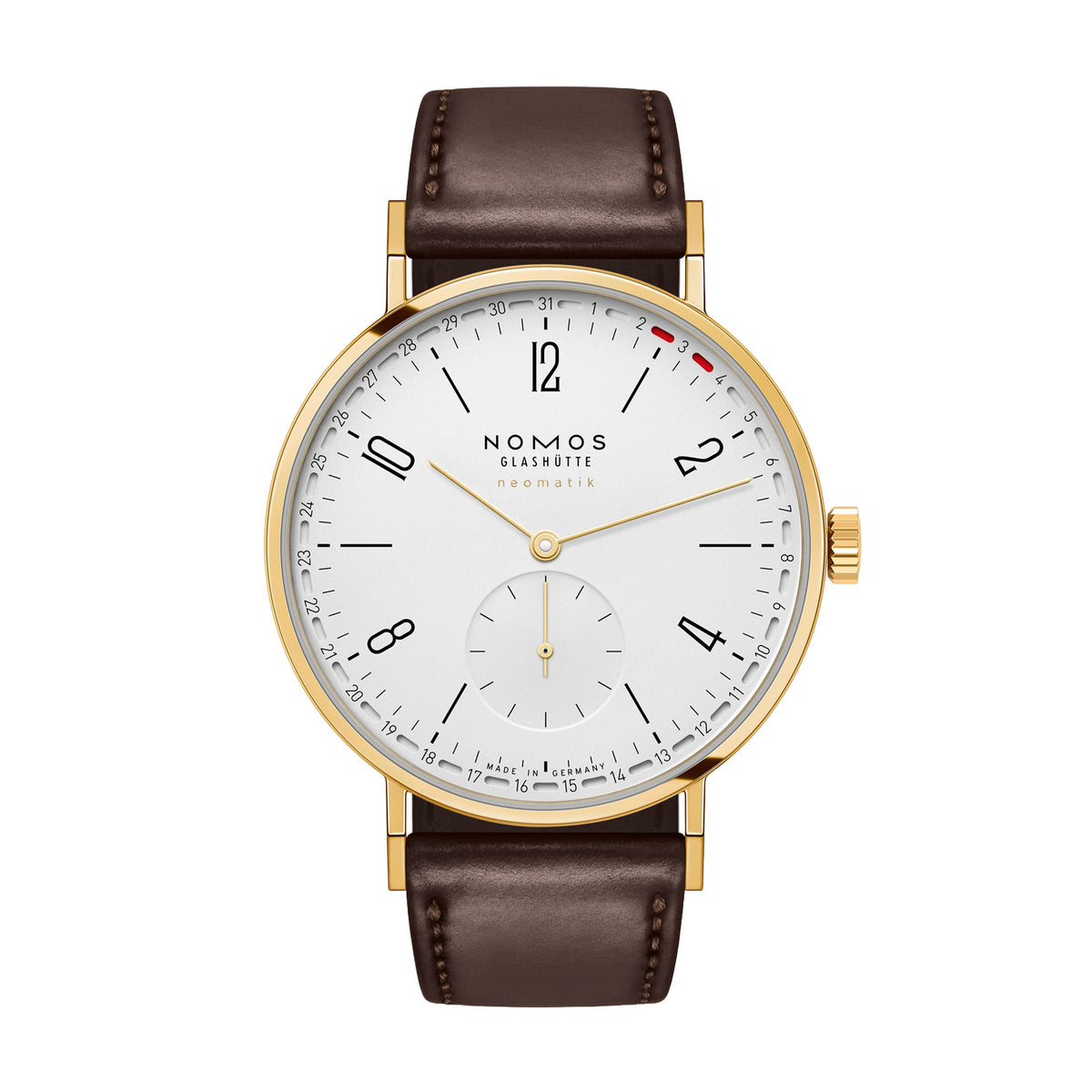 Nomos Glashütte Tangente Neomatik 38 Update Doré 38.5mm Silver Dial 196