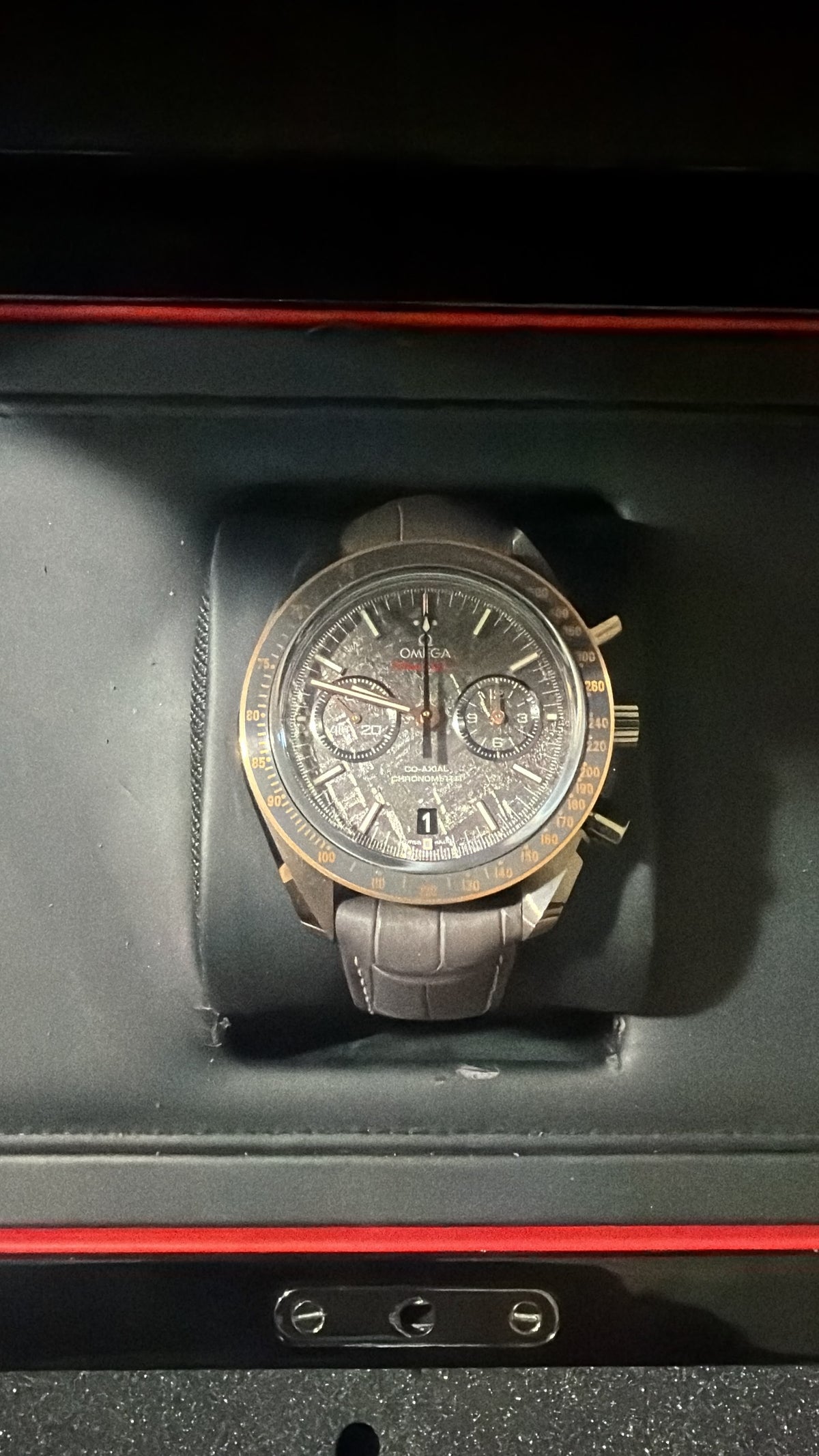 Omega Speedmaster Grey Side of the Moon "Meteorite"
