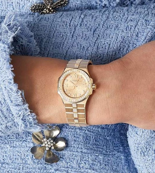 Chopard Alpine Eagle 33 Ethical Rose Gold Diamond Pink Dawn Unisex Watch (295384-5002)