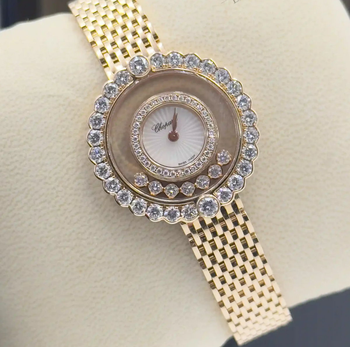 Chopard Happy Diamonds Icons Joaillerie Rose Gold Ladies Watch (204180-5201)