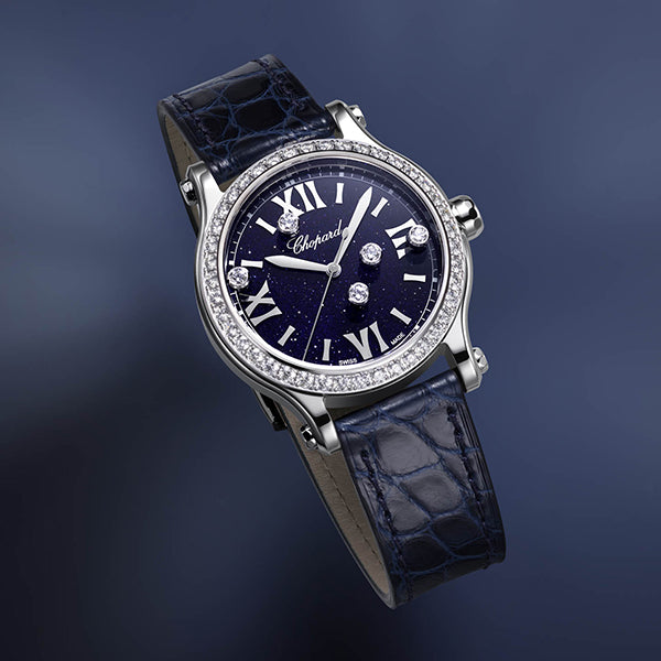 Chopard Happy Sport Ethical White Gold Diamonds Ladies Watch (275378-1003)
