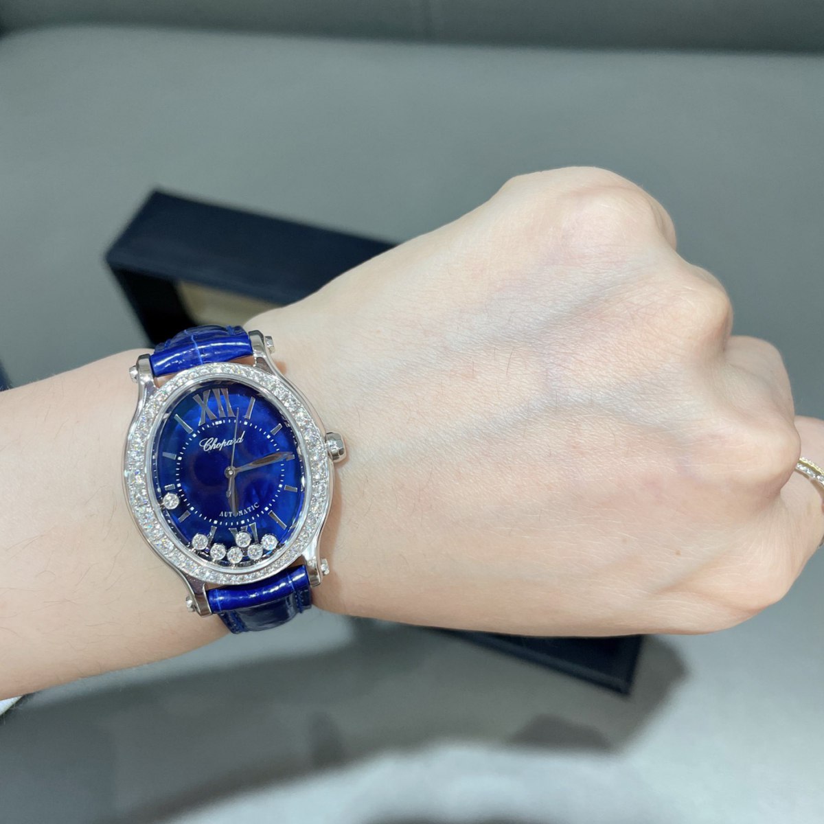 Chopard Happy Sport Blue Mother-of-Pearl Ladies Watch (275362-1001)