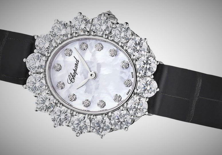 Chopard L’Heure du Diamant 30x27mm White Gold Ladies Watch (13A393-1106)