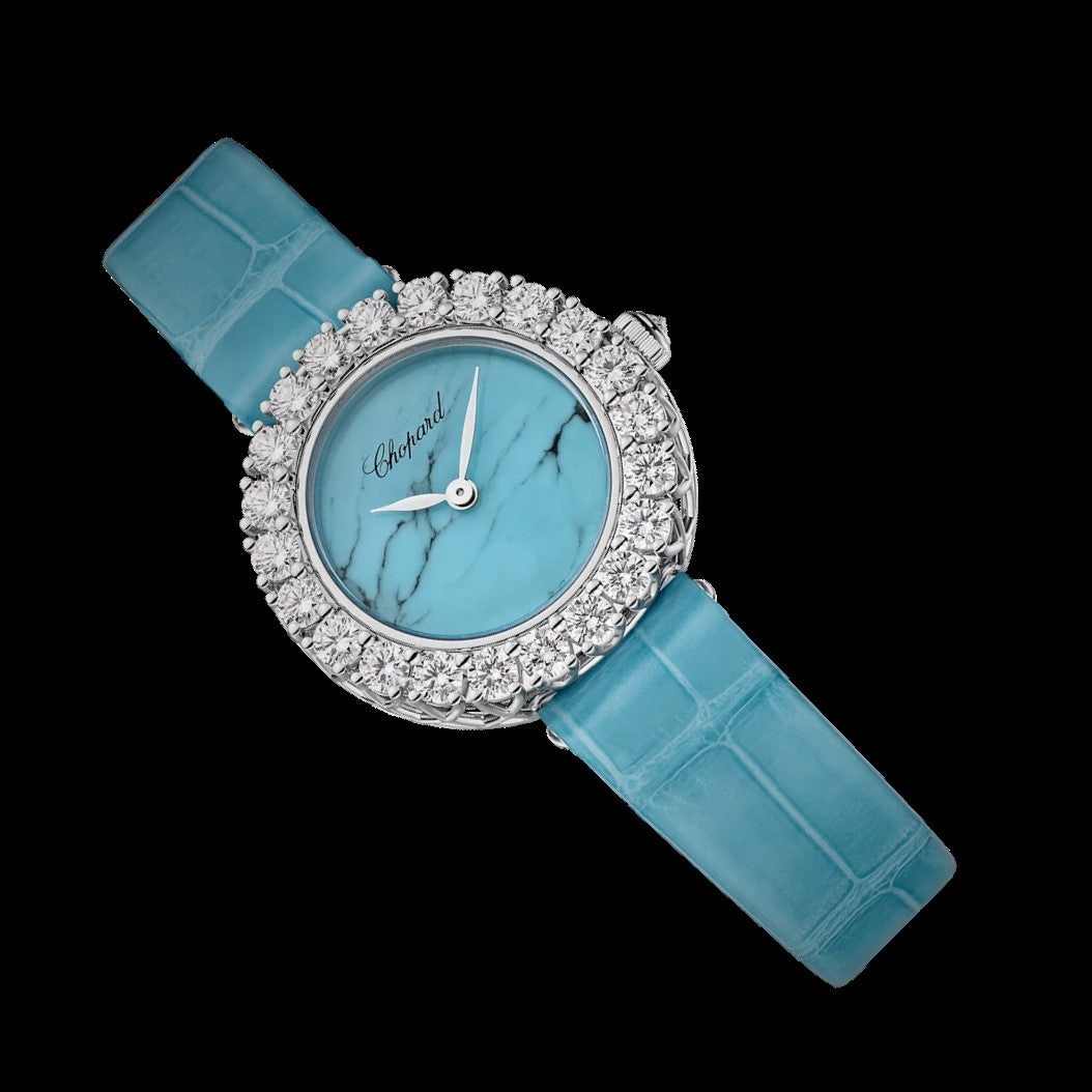 Chopard L'Heure du Diamant Round White Gold Blue Ladies Watch (13A178-1315)