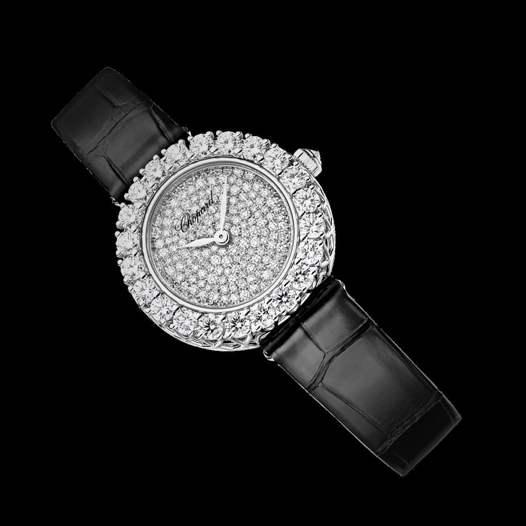 Chopard L'Heure du Diamant Round White Gold Diamonds Ladies Watch (13A178-1302)