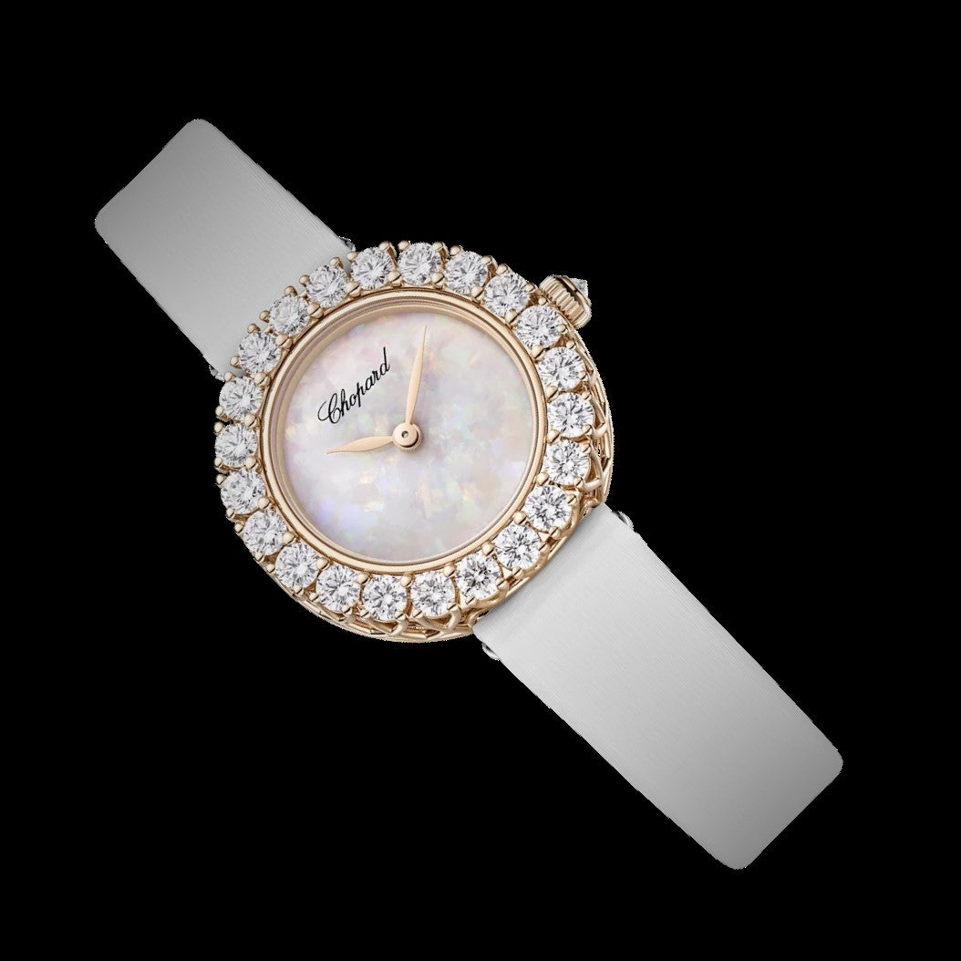 Chopard L’Heure du Diamant Round White Rose Gold Ladies Watch (13A178-5317)