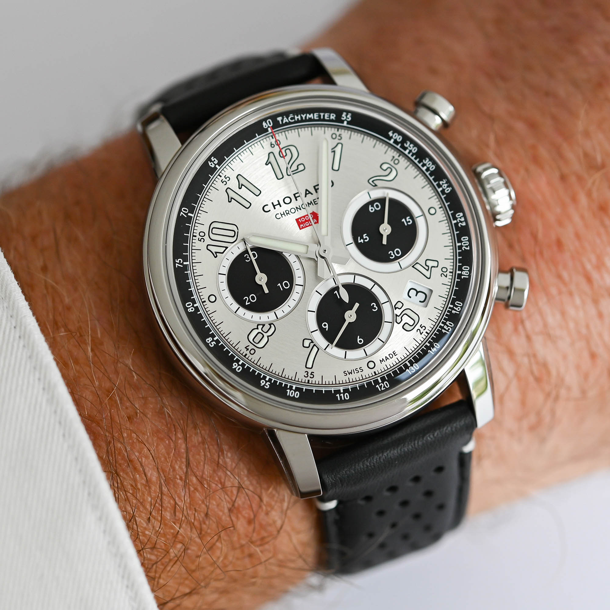 Chopard Mille Miglia Classic Chronograph Lucent Steel Unisex Watch (168619-3005)