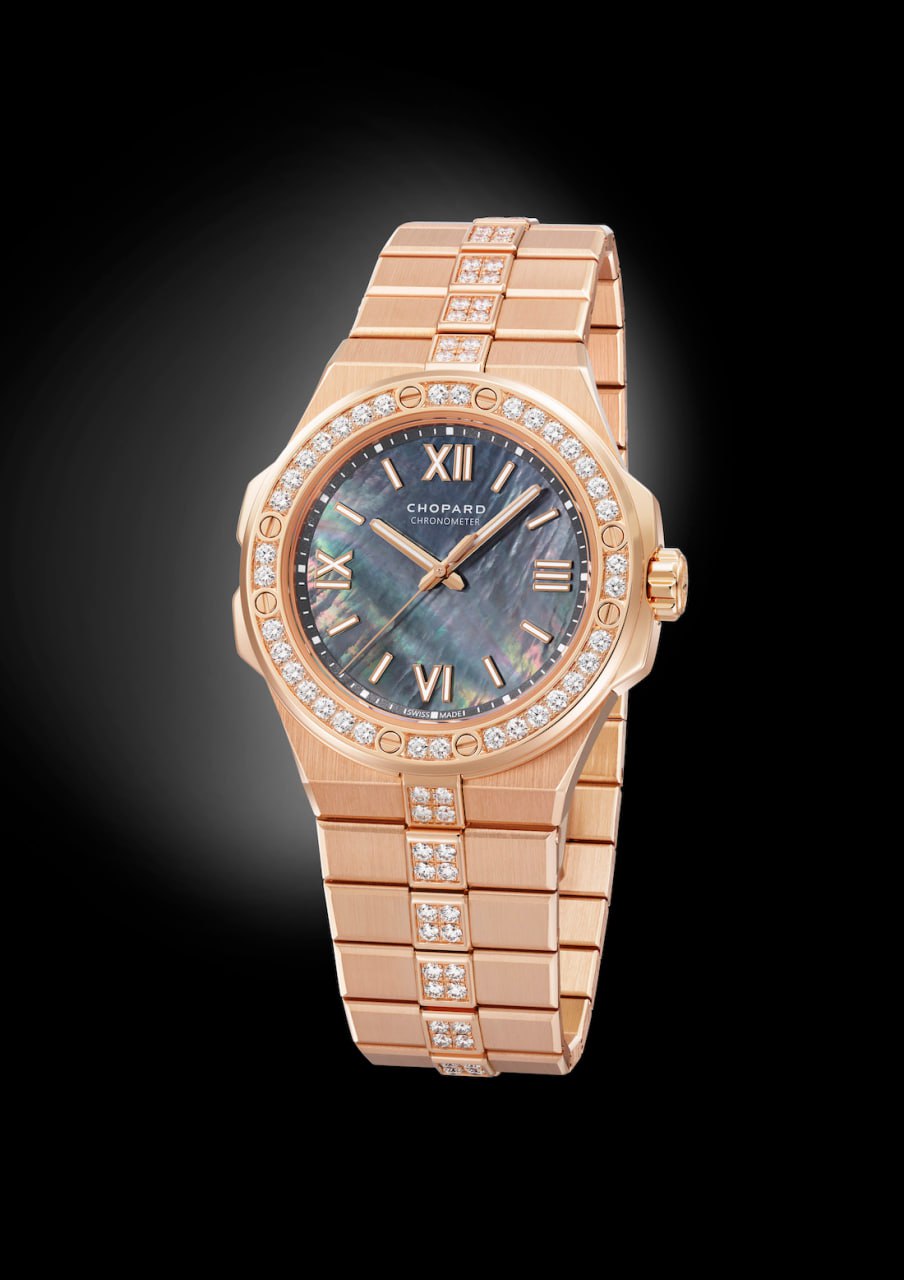 Chopard Alpine Eagle Small Tahitian Mother-of-Pearl Diamond Men’s Watch (295370-5003)