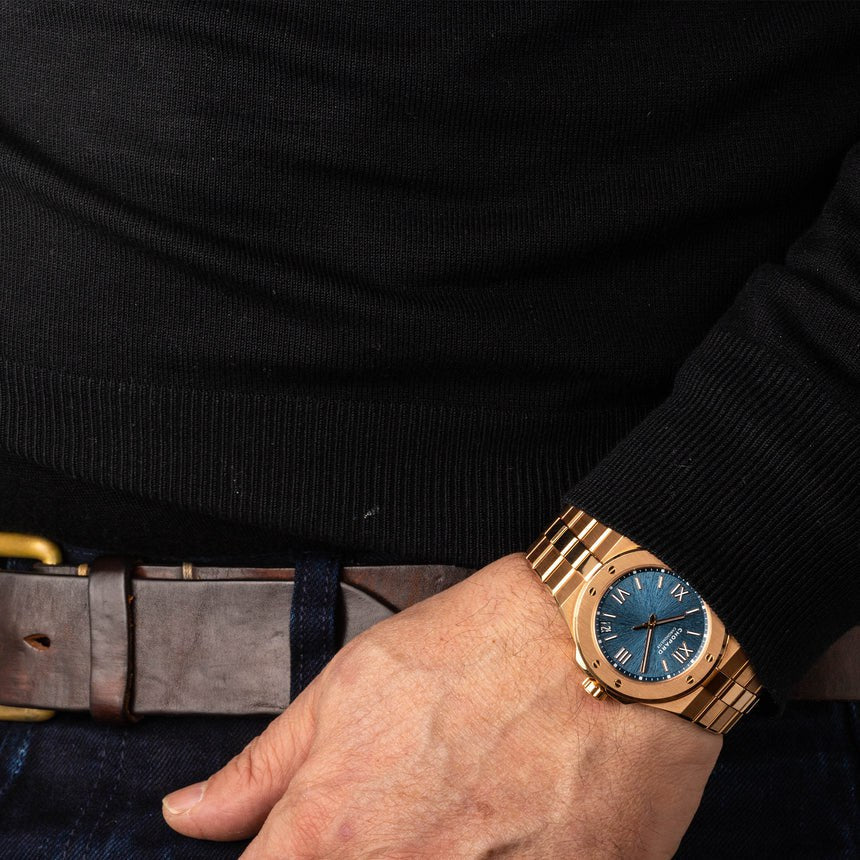 Chopard Alpine Eagle Large Rose Gold Blue Men’s Watch (295363-5001)