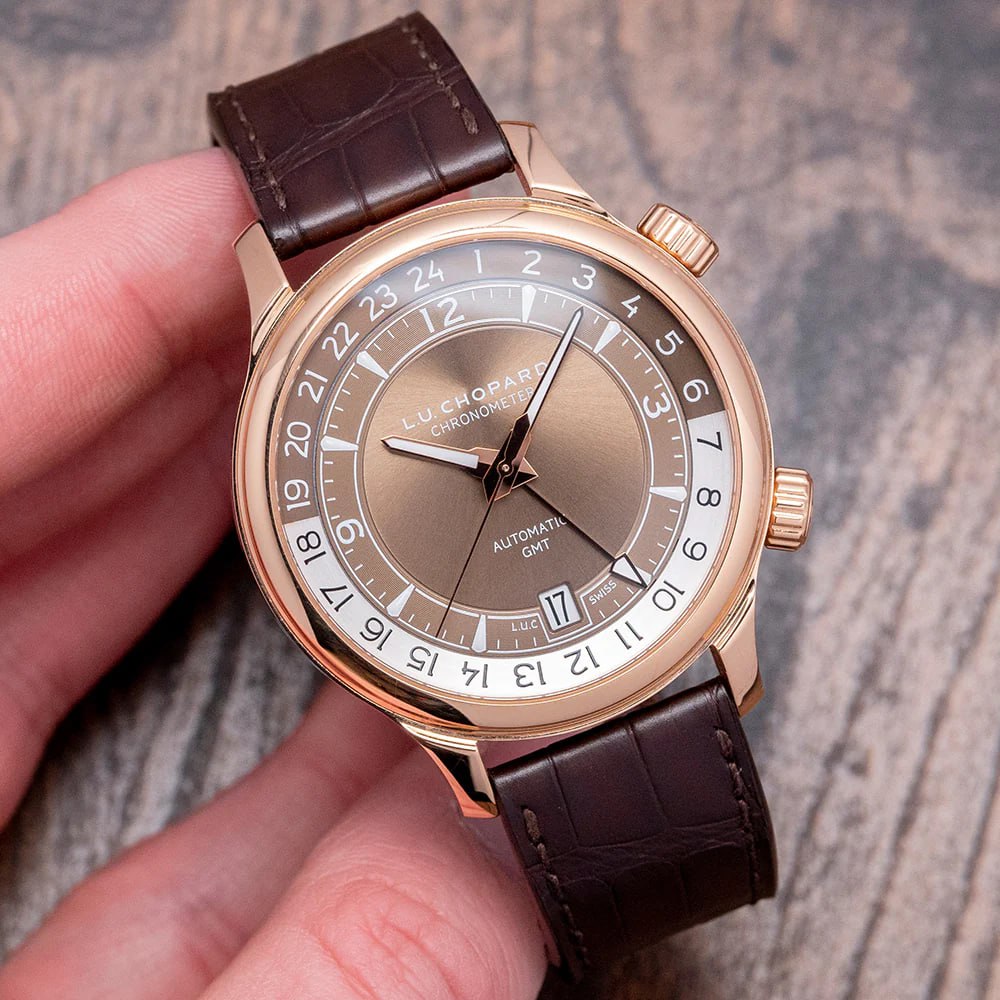 Chopard L.U.C GMT One Rose Gold 42mm Men's Watch (161943-5001)