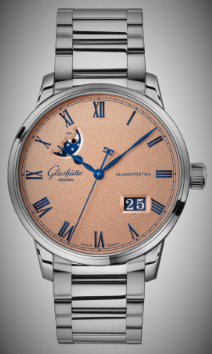 Glashütte Original Senator Excellence Panorama Date Moon Phase Galvanized Rose (1-36-24-04-02-71)