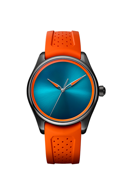 H. Moser & Cie. Pioneer Centre Seconds Spiced Aqua Black DLC (3201-1205)