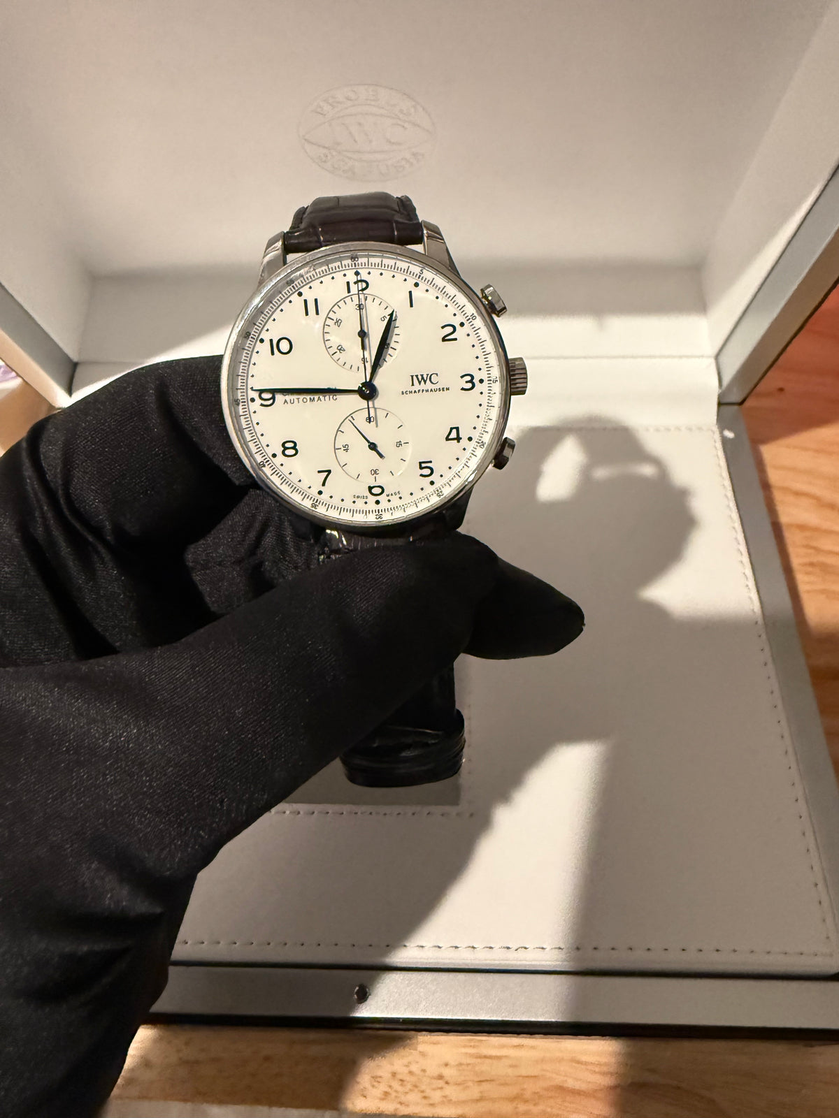 IWC Portugieser Chronograph Edition "150 Years" IW371602 – White Dial – Limited Edition, 2000 pieces made