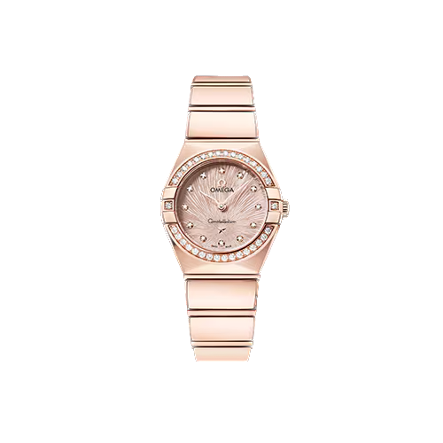 Omega Constellation 25 mm Dial Silvery Rose Ladies Watch