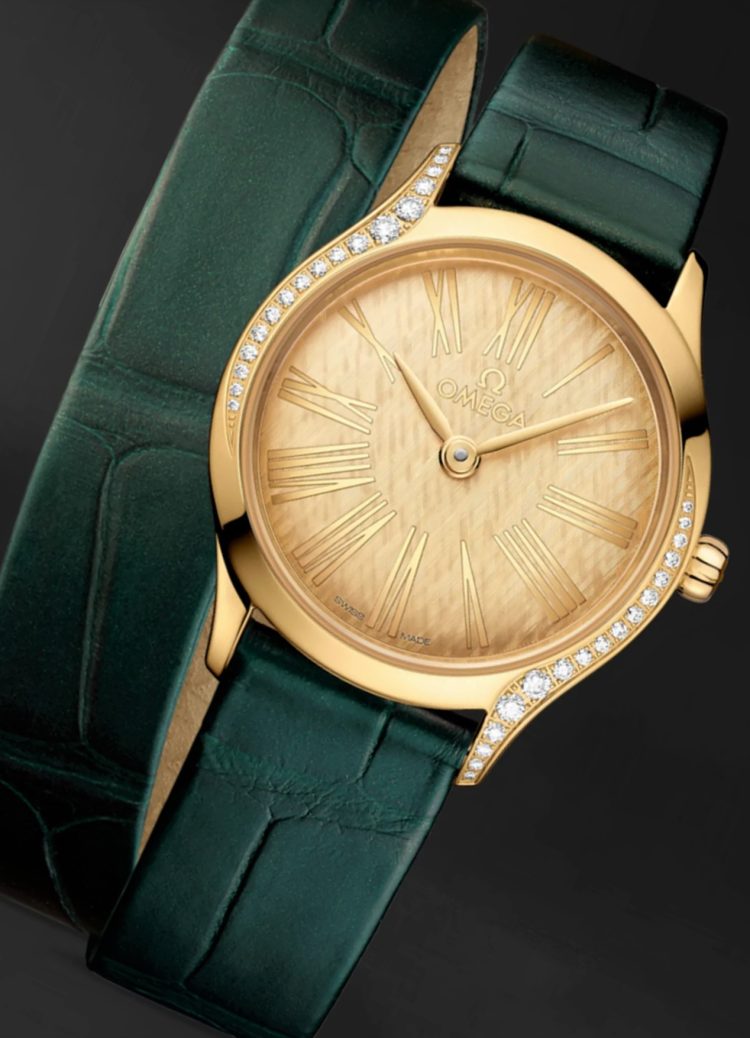 Omega De Ville Mini Trésor Double-Tour Alligator Leather Ladies Watch