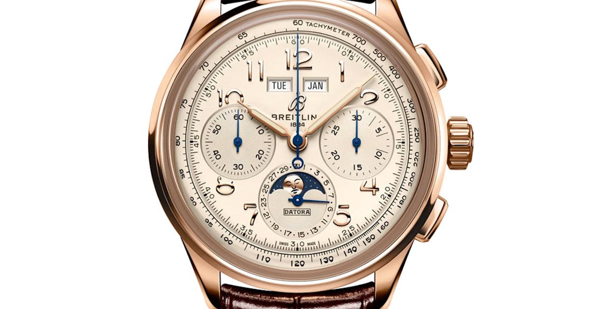 Breitling Premier B25 Datora 42 RG Bronze (RB2510371G1P1)