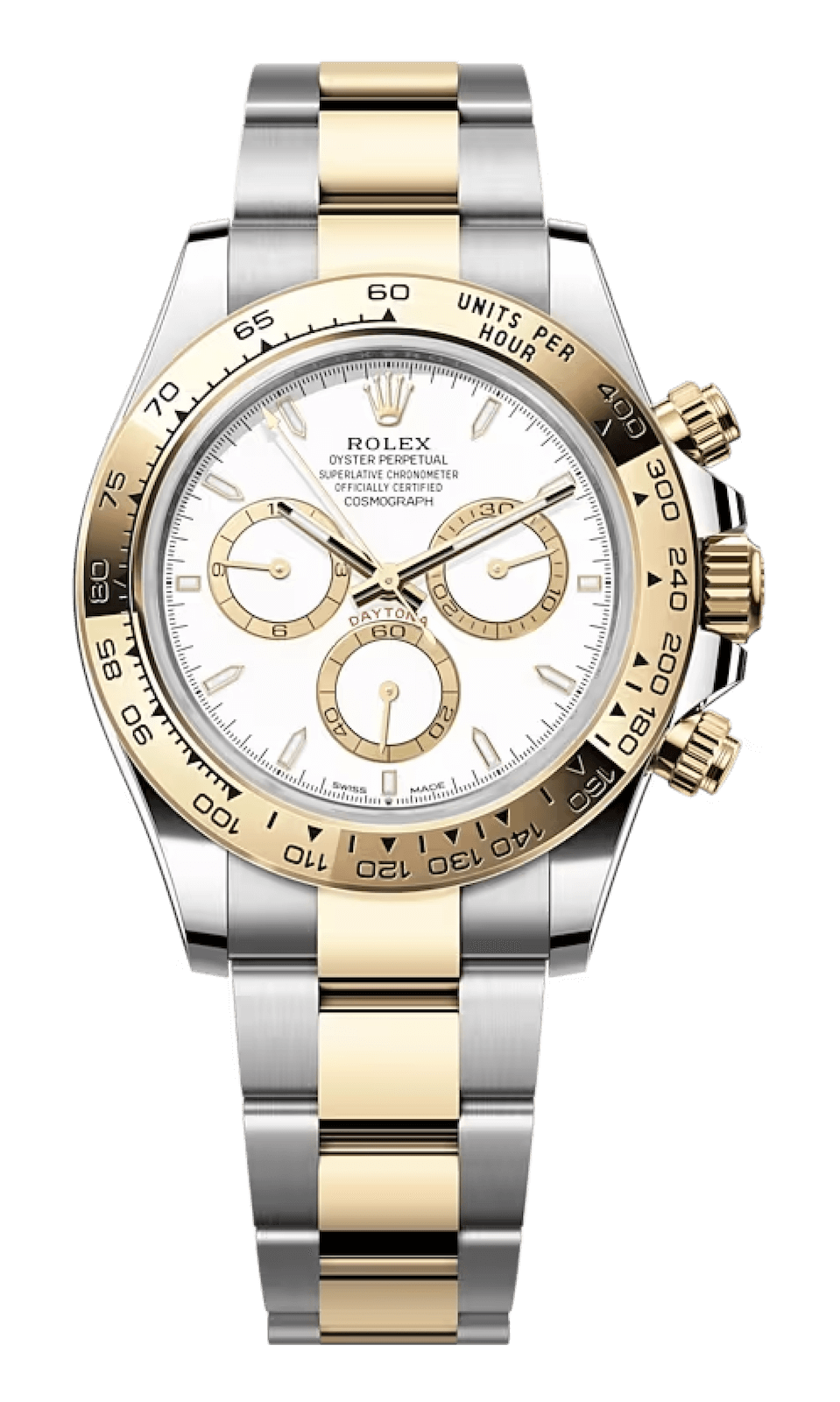 Rolex Cosmograph Daytona Yellow Rolesor White Dial Oyster Men’s Watch (126503)