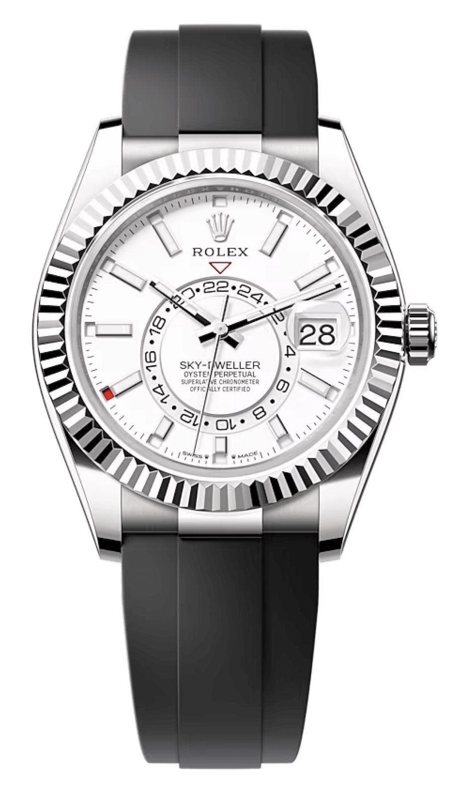 Rolex Sky-Dweller Intense White Gold Oysterflex Men’s Watch (336239)