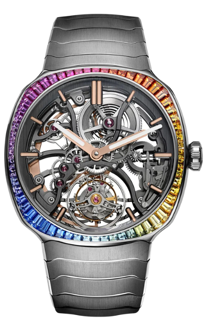 H. Moser & Cie. Streamliner Tourbillon Skeleton Rainbow (6814-1201)