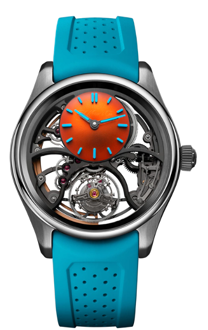 H. Moser & Cie. Pioneer Cylindrical Tourbillon Spiced Aqua (3811-1203)