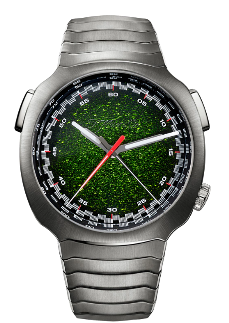 H. Moser & Cie. Streamliner Flyback Chronograph Matrix Green Fumé (6907-1205)