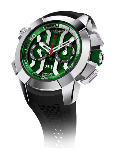 Jacob & Co. Epic X Chrono Khabib Titanium Green on Strap (EC323.20.AB.AB.A)