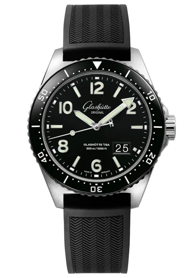 Glashütte Original Spezialist SeaQ Panorama Date Black Rubber (1-36-13-01-80-33)