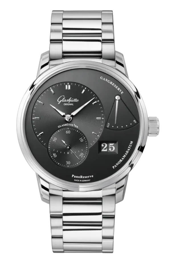 Glashütte Original PanoReserve 40mm Ruthenium Steel (1-65-01-23-12-71)