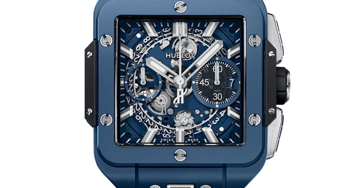 Hublot Square Bang Unico Blue Ceramic 42mm (821.EX.5170.RX)