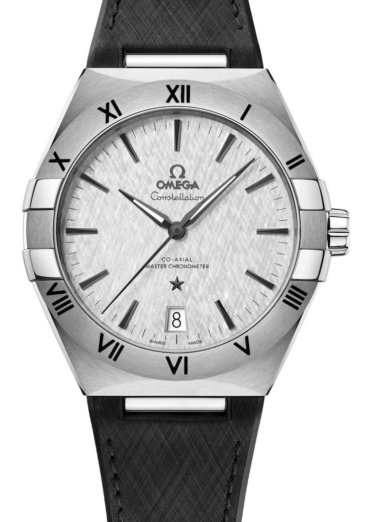 Omega Constellation Co-Axial Master Chronometer 41mm Steel Rhodium Black Rubber Men’s Watch