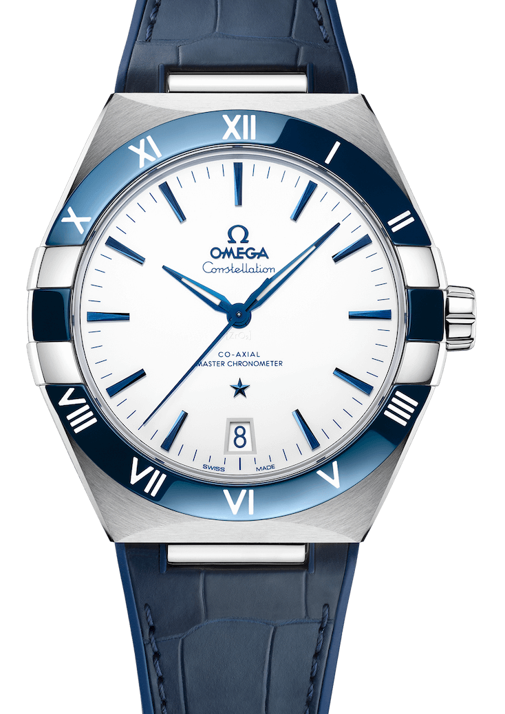 Omega Constellation Co-Axial Master Chronometer 41mm Blue Alligator Men’s Watch
