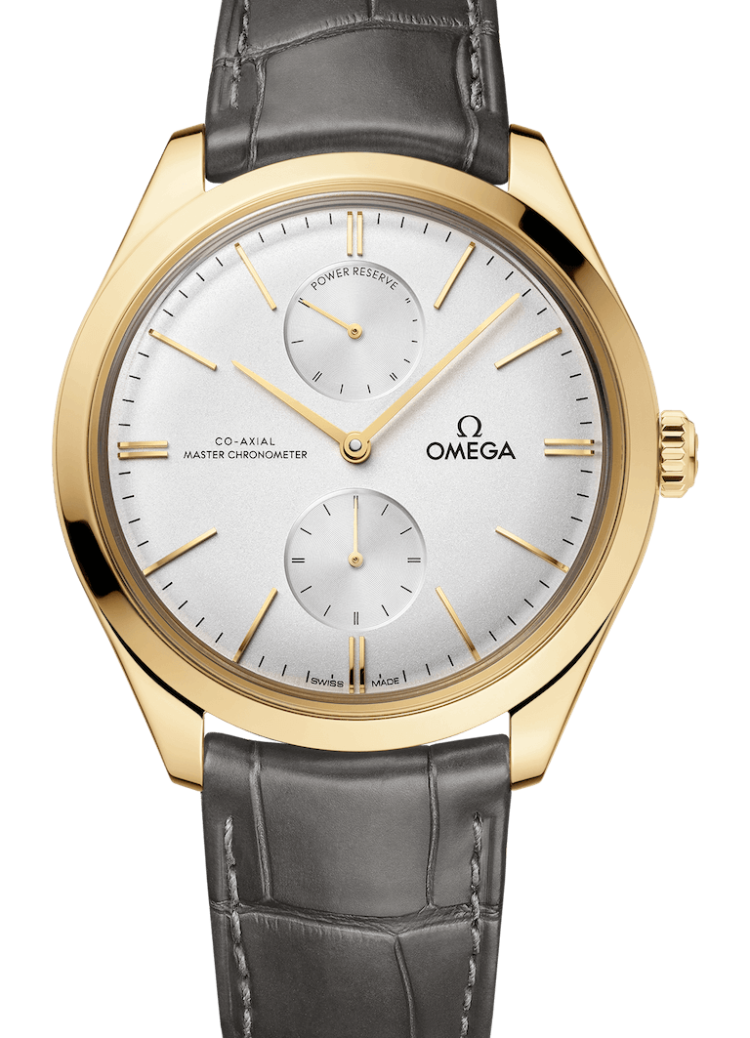 Omega De Ville Tresor Master Co-Axial Chronometer Power Reserve 40mm Yellow Gold Grey Men’s Watch