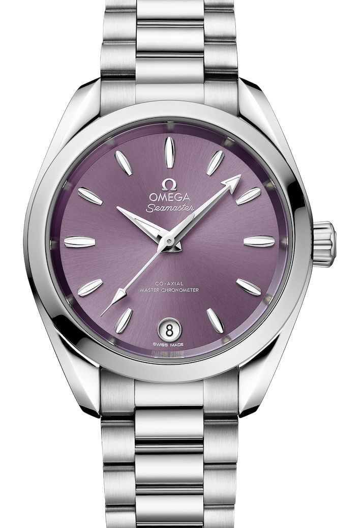 Omega Seamaster Aqua Terra Shades Co-Axial Master Chronometer 34mm Lavender Ladies Watch