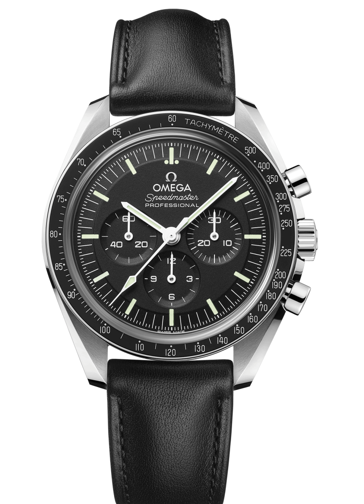 Omega Speedmaster Moonwatch Professional Coaxial Master Chronometer Chronograph Leather Men’s Watch