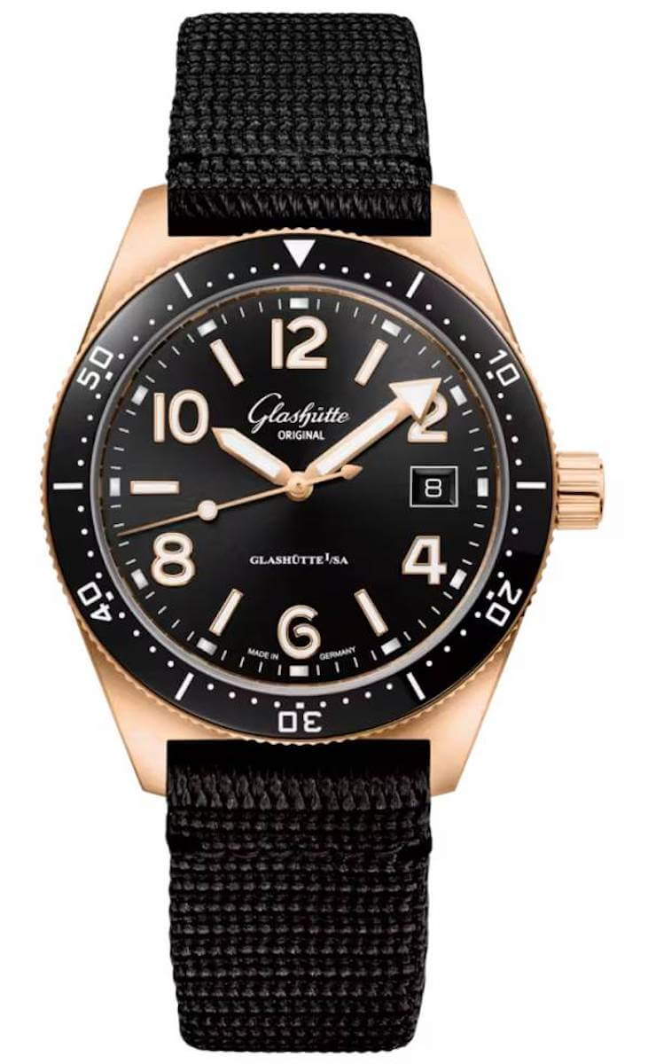 Glashütte Original Spezialist SeaQ Red Gold Black Synthetic (1-39-11-17-91-35)