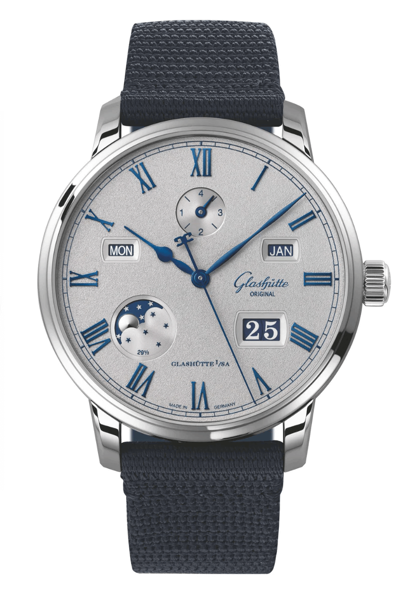 Glashütte Original Senator Excellence Perpetual Calendar Blue Synthetic (1-36-12-03-02-64)